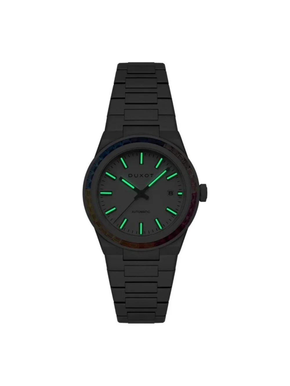NWT Duxot Alicante Rainbow White Dial Men's Watch